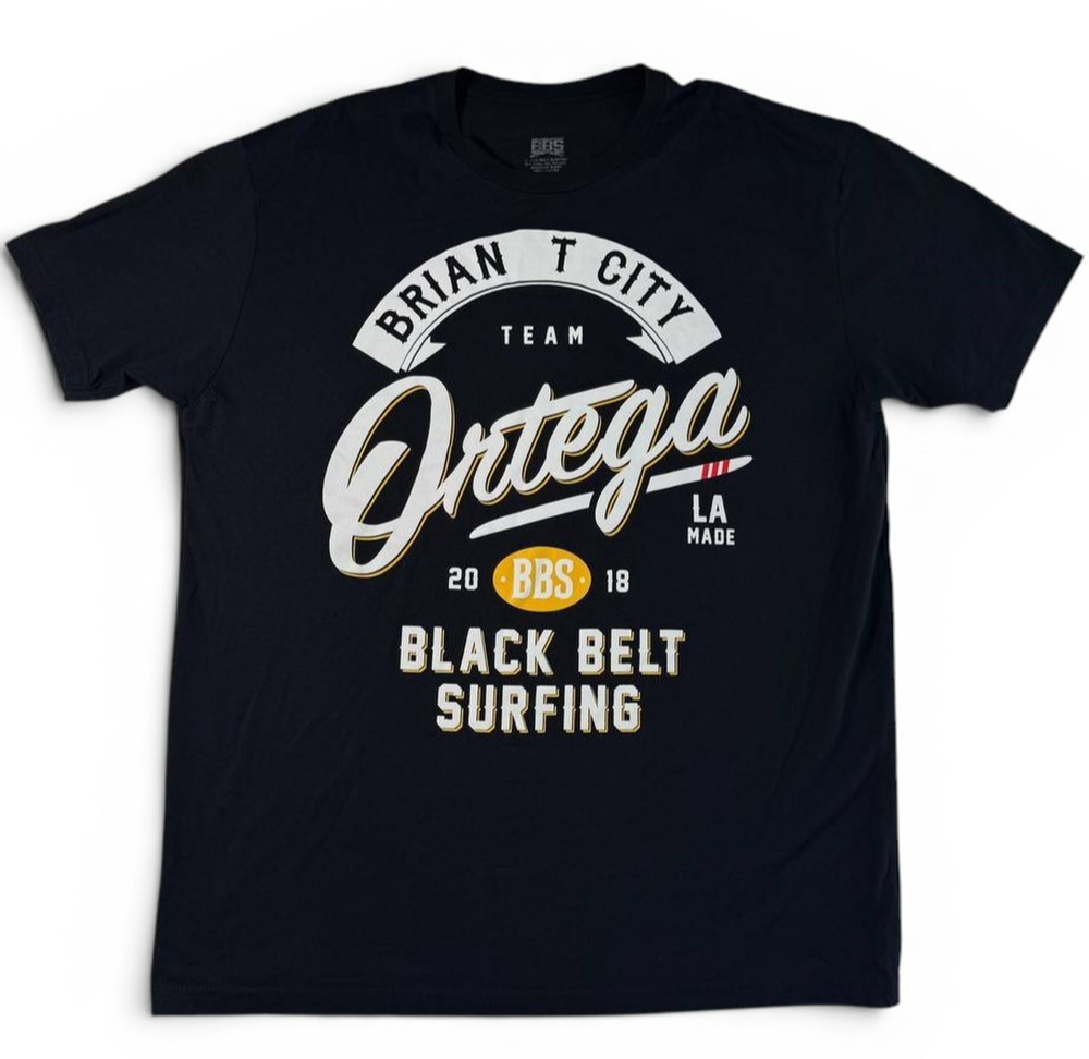 Black Belt Surfing Team Ortega Brian T City Graphic T-Shirt XL Black